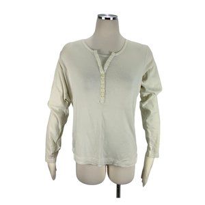 Mountain Lake Large Ivory Long Sleeve Top